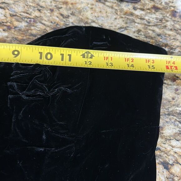 Eugene Alexander Elegant Black Velvet Strapless Evening Gown Size 10 - Picture 6 of 9